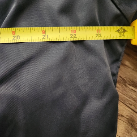 U.S. Blues by Cortina Navy Blue Nylon Bomber Jacket With Sherpa Collar - Picture 9 of 10